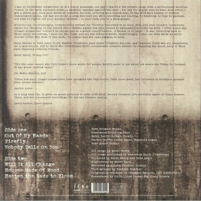 BERRY, Heidi - Firefly (Record Store Day RSD 2023)