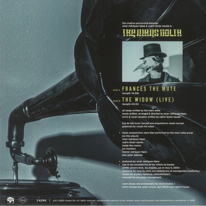 MARS VOLTA, The - Frances The Mute/The Widow: Live (Record Store Day RSD 2023)