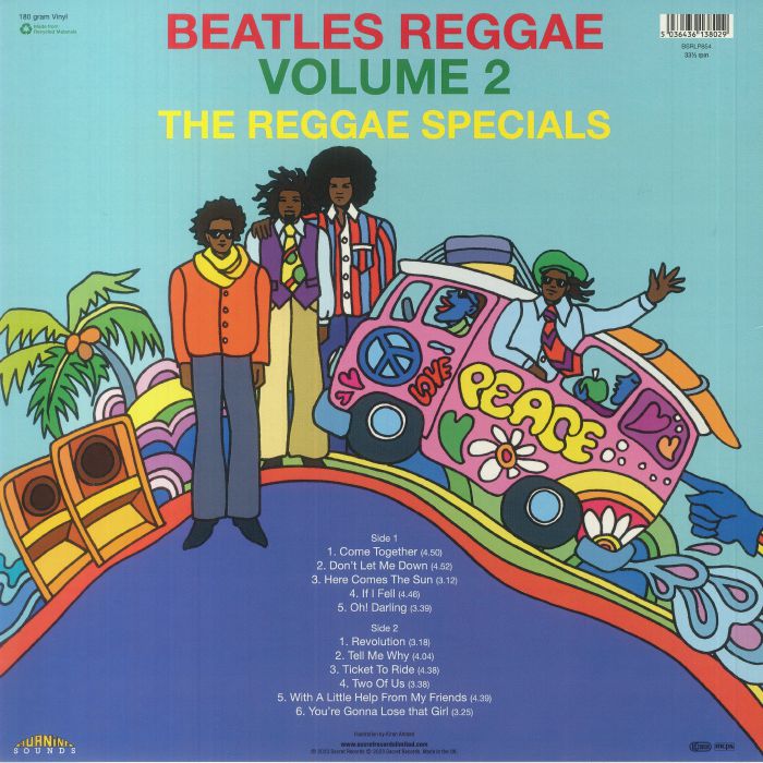 The REGGAE SPECIALS - Beatles Reggae Volume 2 (Record Store Day