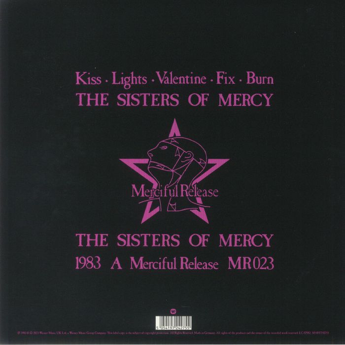 The SISTERS OF MERCY The Reptile House EP (40th Anniversary Edition