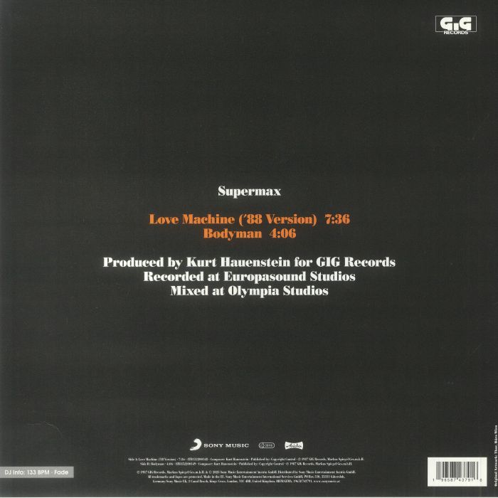 SUPERMAX - Love Machine (Record Store Day RSD 2023)