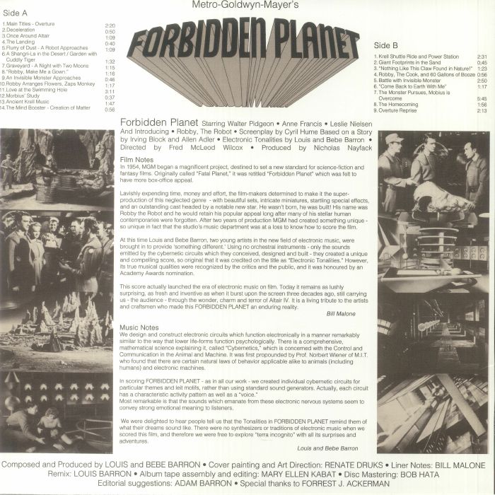 LOUIS & BEBE BARRON - Forbidden Planet (Soundtrack)