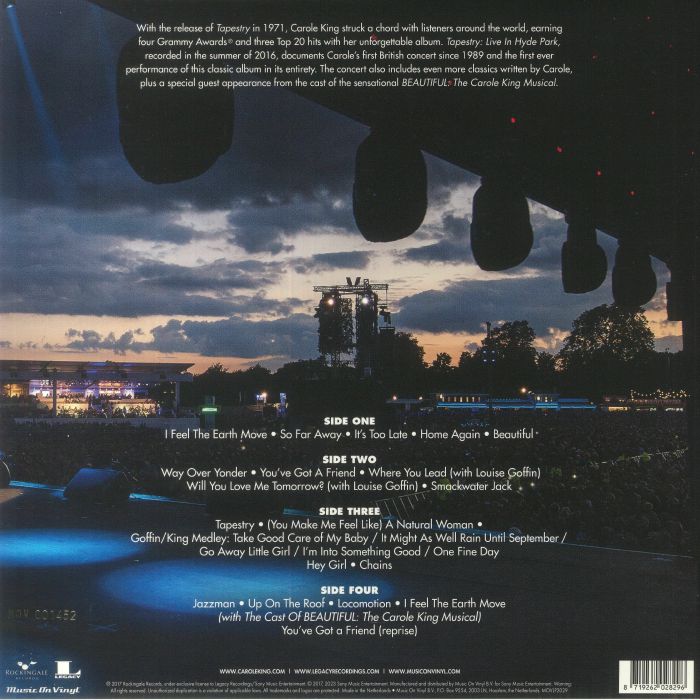 KING, Carole - Tapestry: Live In Hyde Park