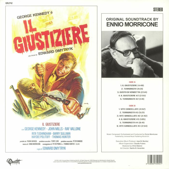 Ennio Morricone Il Giustiziere Soundtrack Vinyl At Juno Records