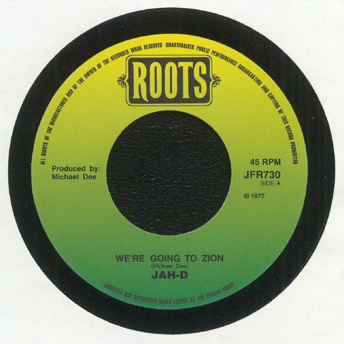 JAH D - We're Going To Zion (reissue)