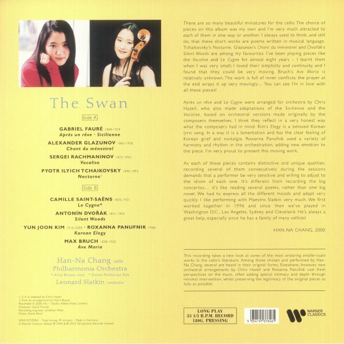 CHANG, Han Na/PHILHARMONIA ORCHESTRA/LEONARD SLATKIN - The Swan