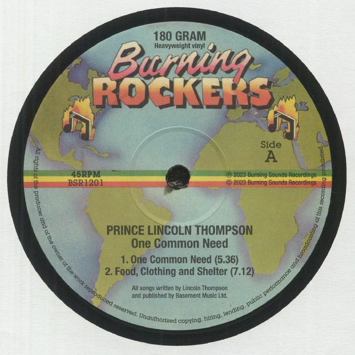 THOMPSON, Lincoln Prince/THE ROYAL RASSES - One Common Need