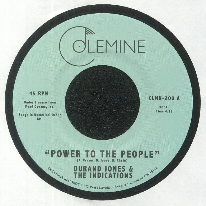JONES, Durand & THE INDICATIONS - Power To The People