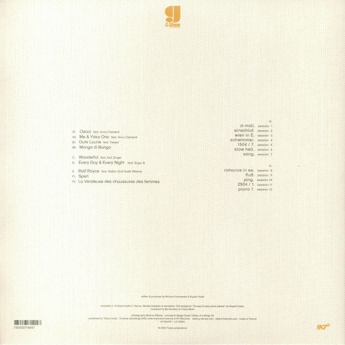 TOSCA - Dehli9 (reissue) Vinyl at Juno Records.