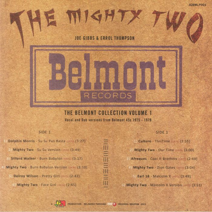 MIGHTY TWO, The aka JOE GIBBS/ERROL THOMPSON - Belmont Records Collection Volume 1