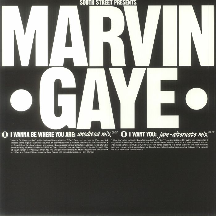 GAYE, Marvin - I Wanna Be Where You Are