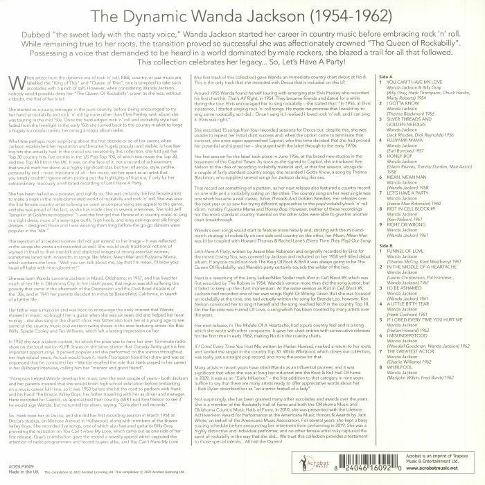 Wanda JACKSON - The Dynamic Wanda Jackson: Rockabilly Queen 1954 -1962
