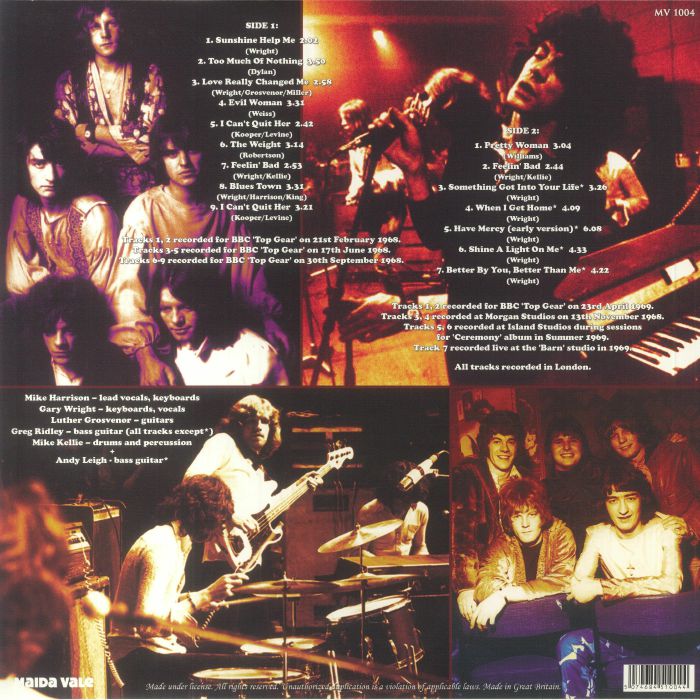 SPOOKY TOOTH - Blues Town: A Collection Of Radio Sessions & Rare Studio Tracks 1968-1969