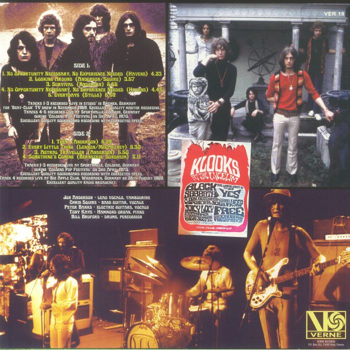 YES - Looking Around: A Collection Of Rare Live Tracks 1969-1970 Vinyl ...