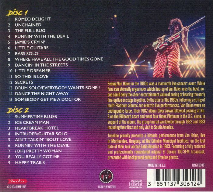 VAN HALEN - Montevideo 1983 (live) CD at Juno Records.