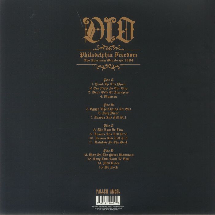 DIO - Philadelphia Freedom: The Spectrum Broadcast 1984 Vinyl at Juno ...