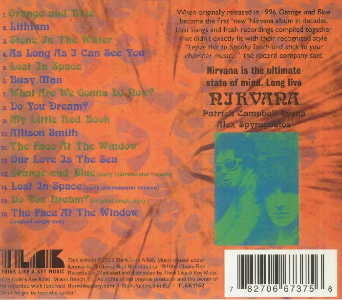 NIRVANA - Orange & Blue (reissue)