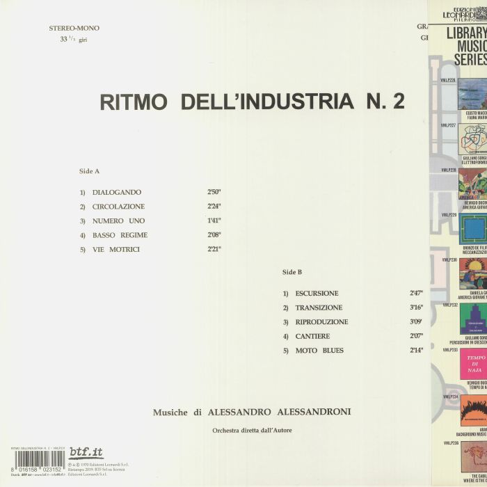 ALESSANDRONI, Alessandro - Ritmo Dell'industria N2