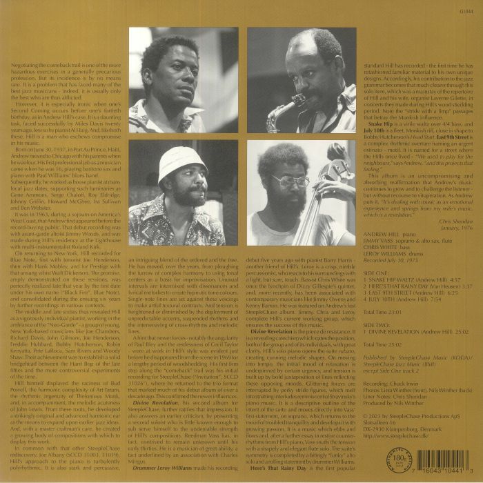 ANDREW HILL QUARTET - Divine Revelation Vinyl at Juno Records.
