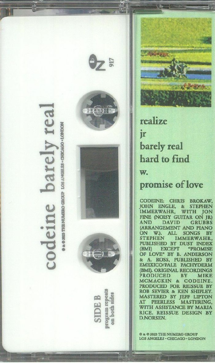 CODEINE - Barely Real (reissue)