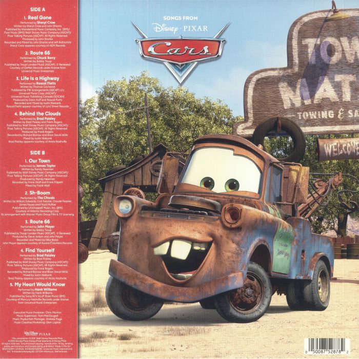 VARIOUS - Songs From Cars (Soundtrack) Vinyl at Juno Records.