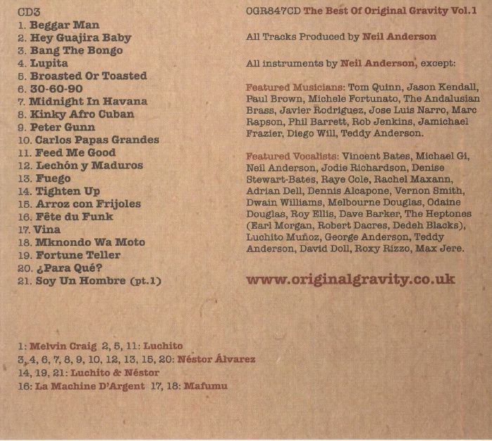 VARIOUS - The Best Of Original Gravity Vol 1