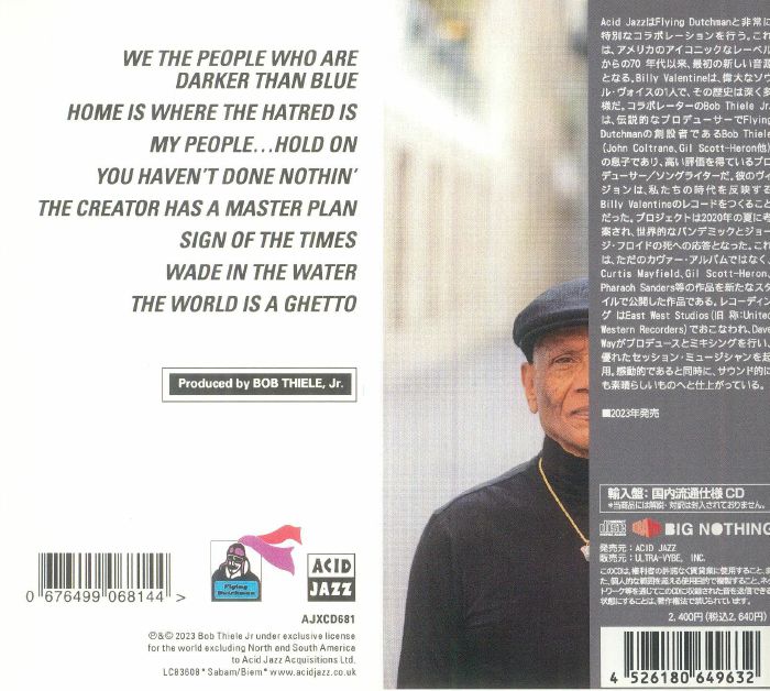 BILLY VALENTINE - Billy Valentine & The Universal Truth (Japanese Edition)