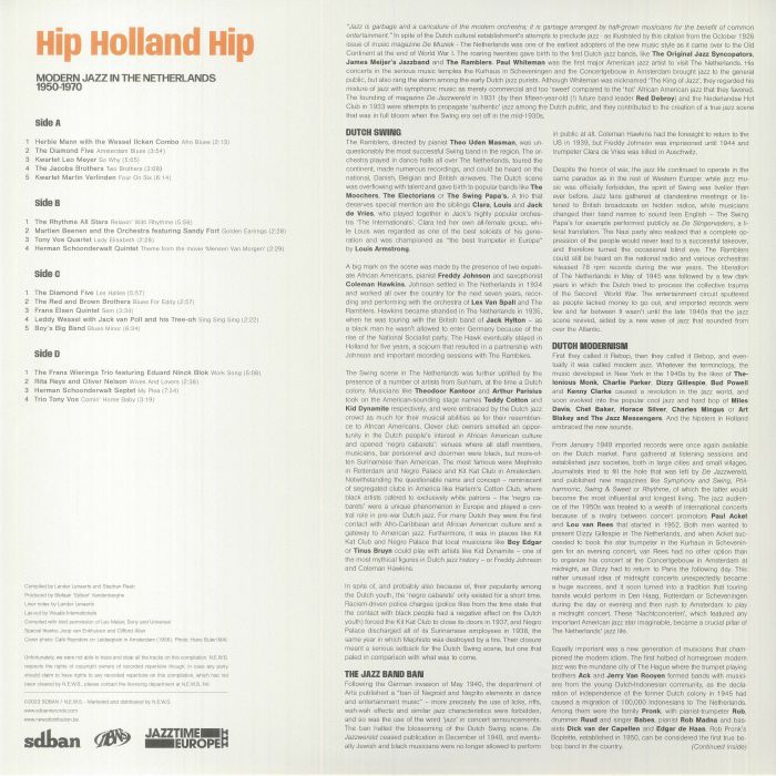 VARIOUS - Hip Holland Hip: Modern Jazz In The Netherlands 1950-1970