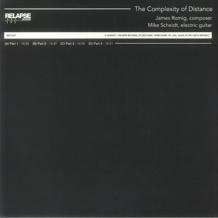 ROMIG, James/MIKE SCHEIDT - The Complexity Of Distance
