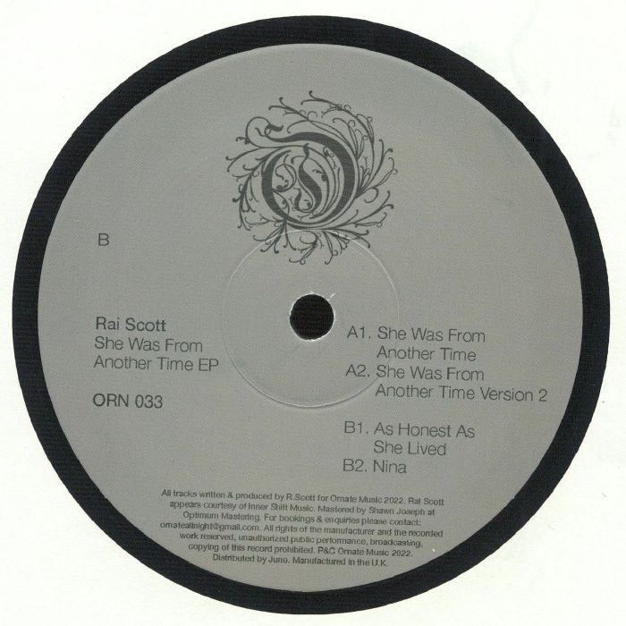 SCOTT, Rai - She Was From Another Time EP