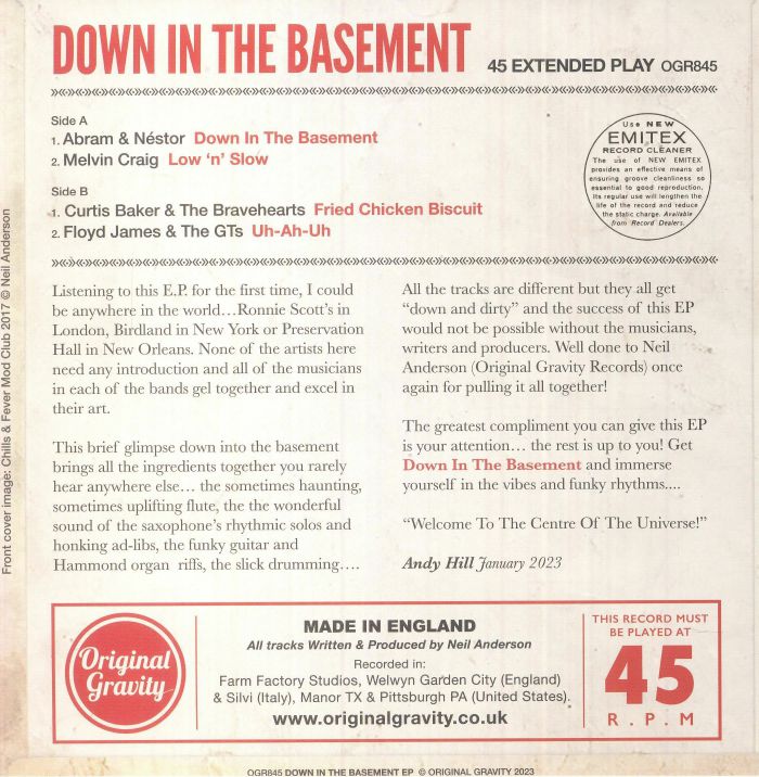 Various Artists / Down In The Basement Vol. 1 EP Various Artists / Down In The Basement Vol. 1 EP