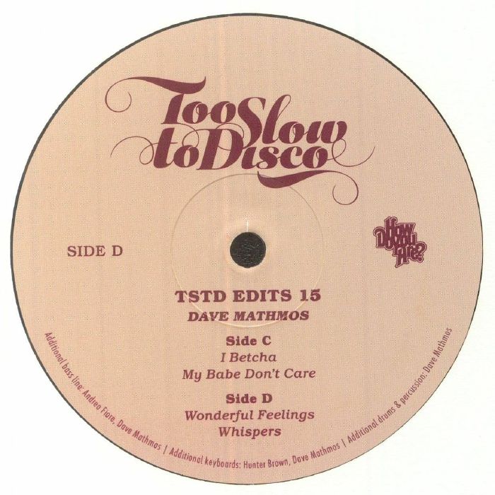 MATHMOS, Dave - Too Slow To Disco Edits 15