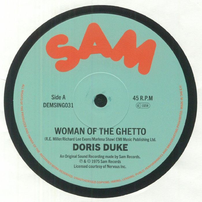 Doris Duke, Rhyze / Woman Of The Ghetto b/w Free