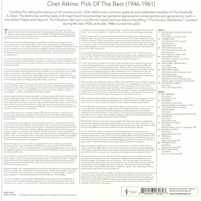 ATKINS, Chet - The Country Gentleman: Pick Of The Best 1946-1961