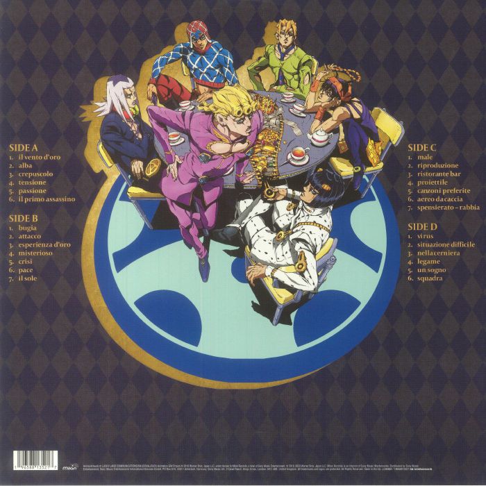 KANNO, Yugo - Jojo's Bizarre Adventure: Golden Wind Vol 1: Overture (Soundtrack)