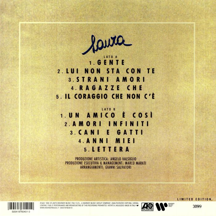 Laura Pausini Laura 30th Anniversary Edition Vinyl At Juno Records
