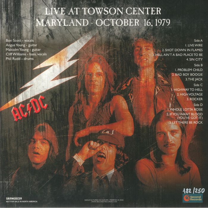 AC/DC - Live At Towson Center Maryland October 16 1979 Vinyl at Juno ...