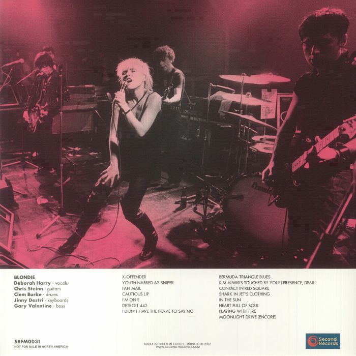 BLONDIE - Live At Old Waldorf San Francisco September 21 1977