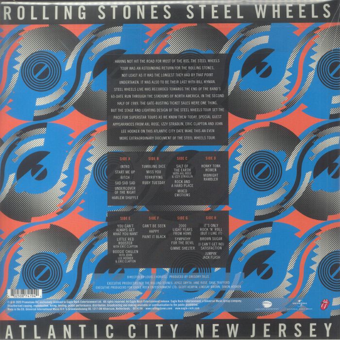 ROLLING STONES, The - Steel Wheels Live Atlantic City New Jersey (Japanese Edition)