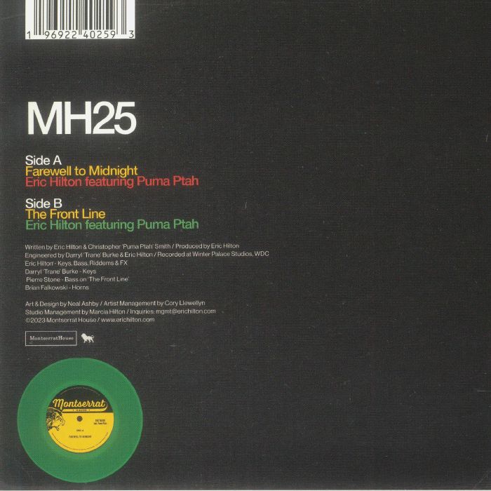 HILTON, Eric feat PUMA PTAH - Farewell To Midnight