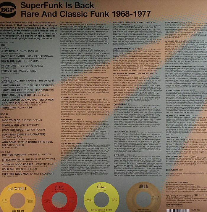 VARIOUS - Super Funk Is Back Vol 5: Rare & Classic Funk 1968-1977 (B-STOCK)