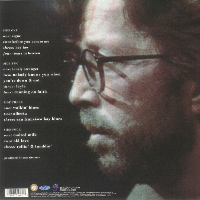 Eric Clapton Unplugged レコード ukオリ Eric CLAPTON - Unplugged レコード at Juno Records.
