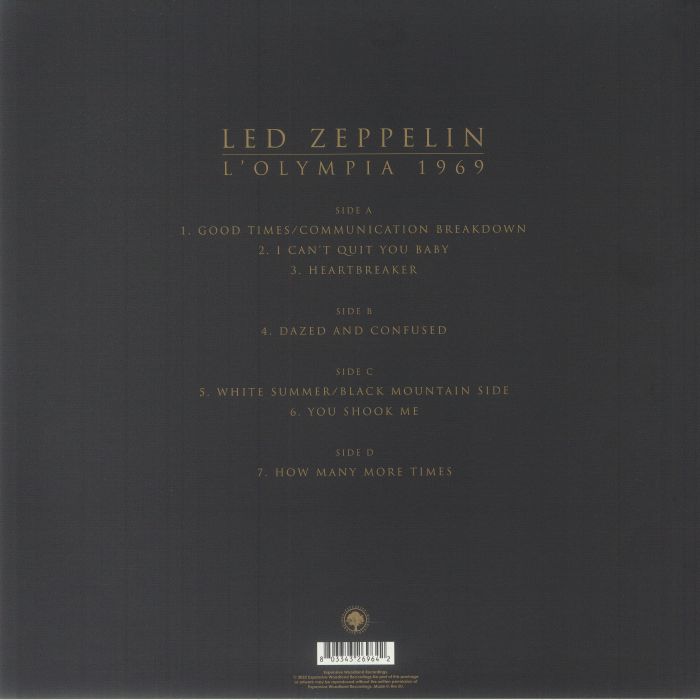 LED ZEPPELIN - L'Olympia 1969
