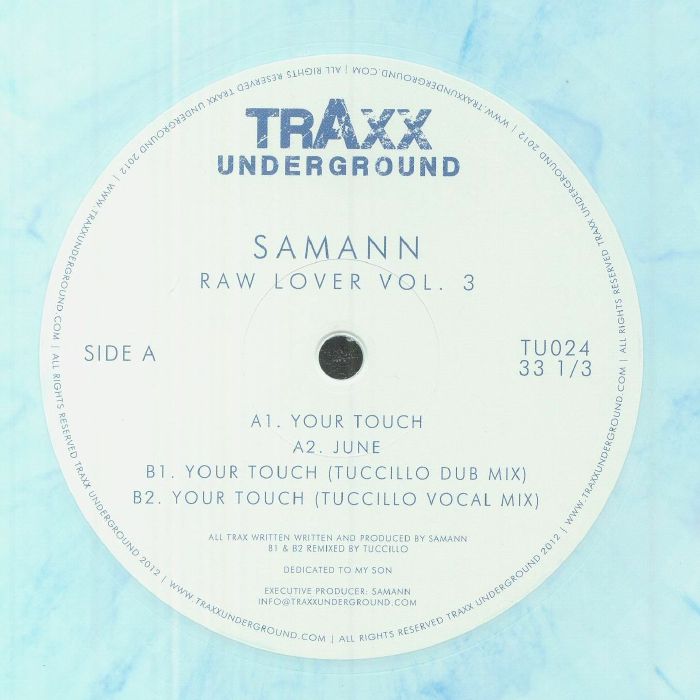 Samann / Raw Lover Vol. 3 / Tuccillo Remixes (Light Blue Color Vinyl) Samann / Raw Lover Vol. 3 / Tuccillo Remixes (Light Blue Color Vinyl)
