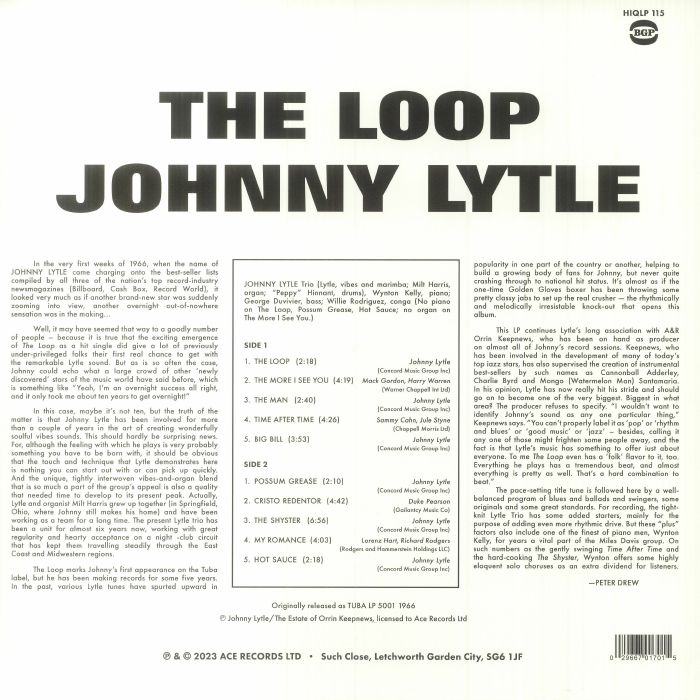 Johnny LYTLE - The Loop (reissue) Vinyl at Juno Records.