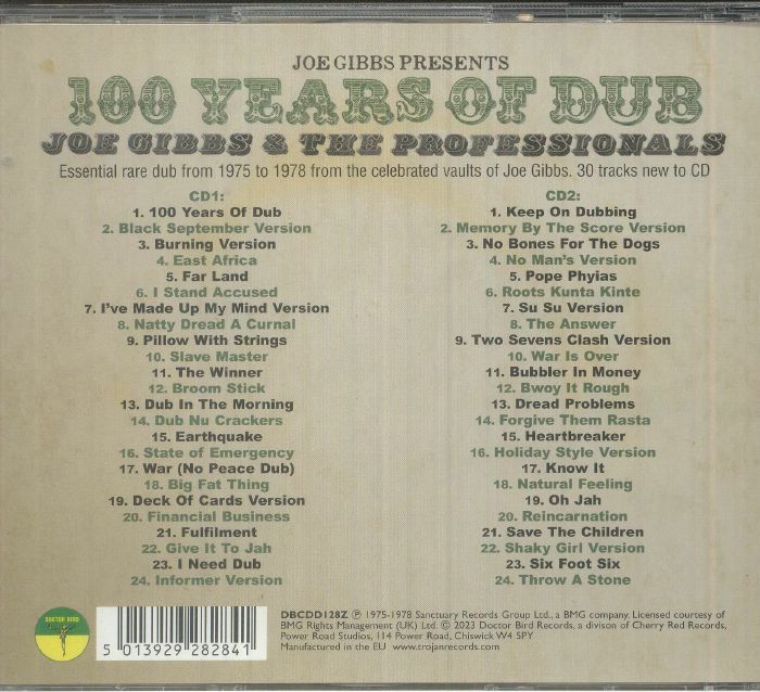 Joe GIBBS & THE PROFESSIONALS - 100 Years Of Dub CD At Juno Records.