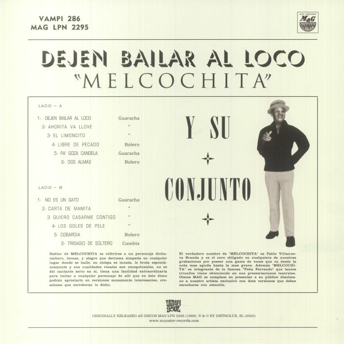 MELCOCHITA Y SU CONJUNTO - Dejen Bailar Al Loco (reissue)