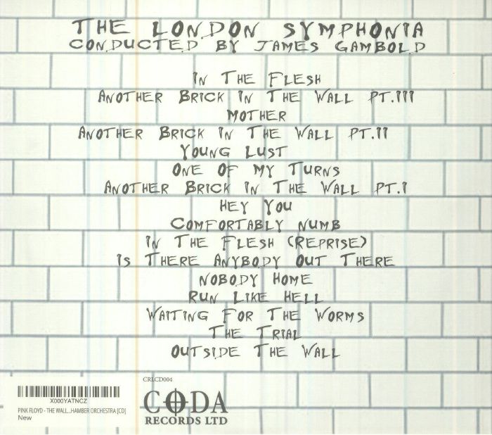 ENGLISH PINK FLOYD, The/THE LONDON SYMPHONIA - The Wall For Chamber Orchestra