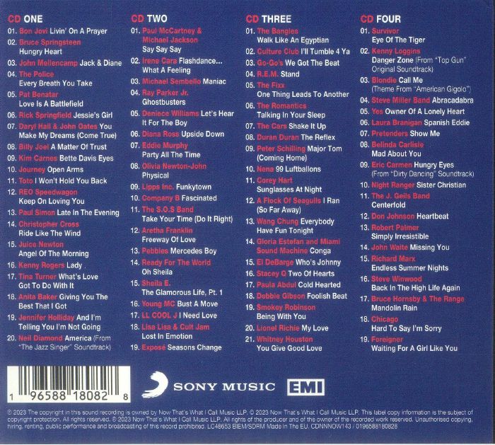 VARIOUS - NOW That's What I Call USA: The 80s