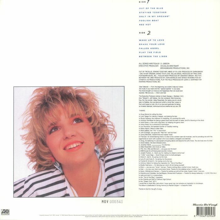 GIBSON, Debbie - Out Of The Blue (reissue)